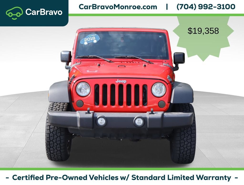 2018 Jeep Wrangler JK Unlimited Sport 4x4