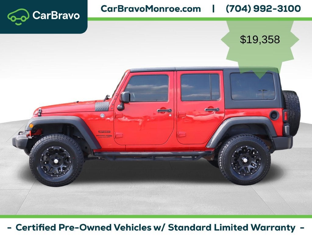 2018 Jeep Wrangler JK Unlimited Sport 4x4