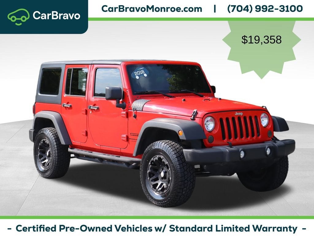 2018 Jeep Wrangler JK Unlimited Sport 4x4