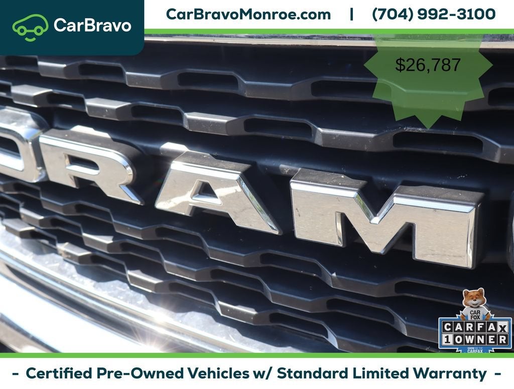 2022 RAM 1500 Big Horn Crew Cab 4x2 6'4" Box