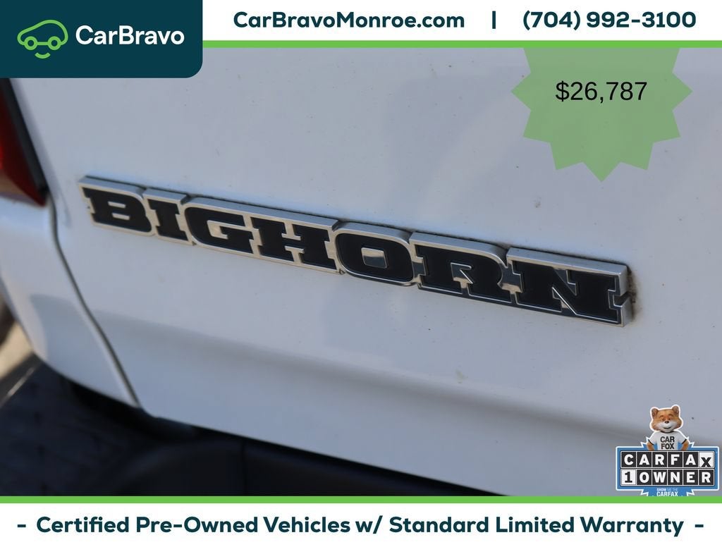 2022 RAM 1500 Big Horn Crew Cab 4x2 6'4" Box