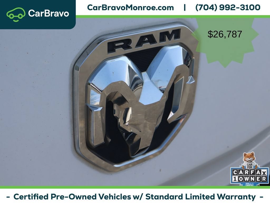 2022 RAM 1500 Big Horn Crew Cab 4x2 6'4" Box