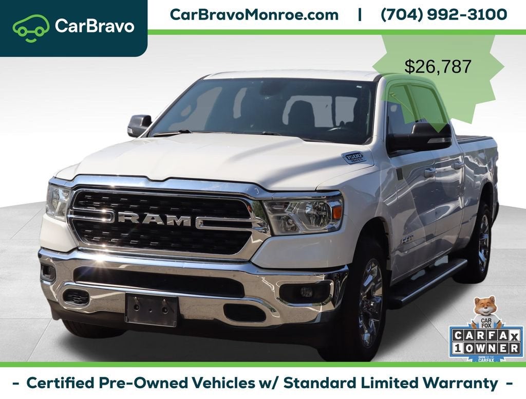 2022 RAM 1500 Big Horn Crew Cab 4x2 6'4" Box