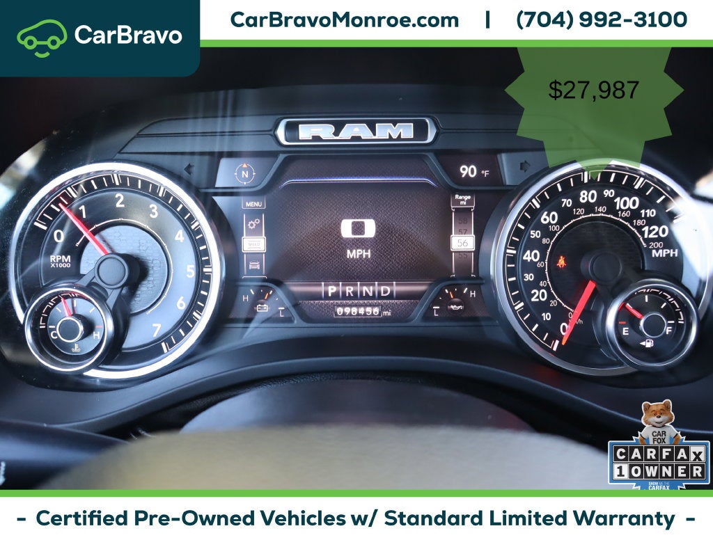 2022 RAM 1500 Big Horn Crew Cab 4x2 6'4" Box