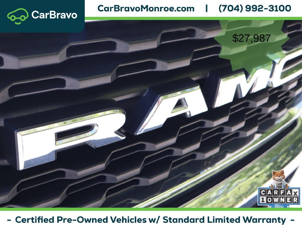 2022 RAM 1500 Big Horn Crew Cab 4x2 6'4" Box
