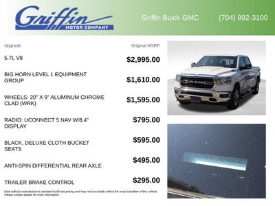 2022 RAM 1500 Big Horn Crew Cab 4x2 6'4" Box
