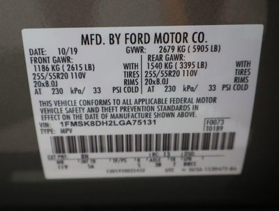 2020 Ford Explorer XLT 4WD