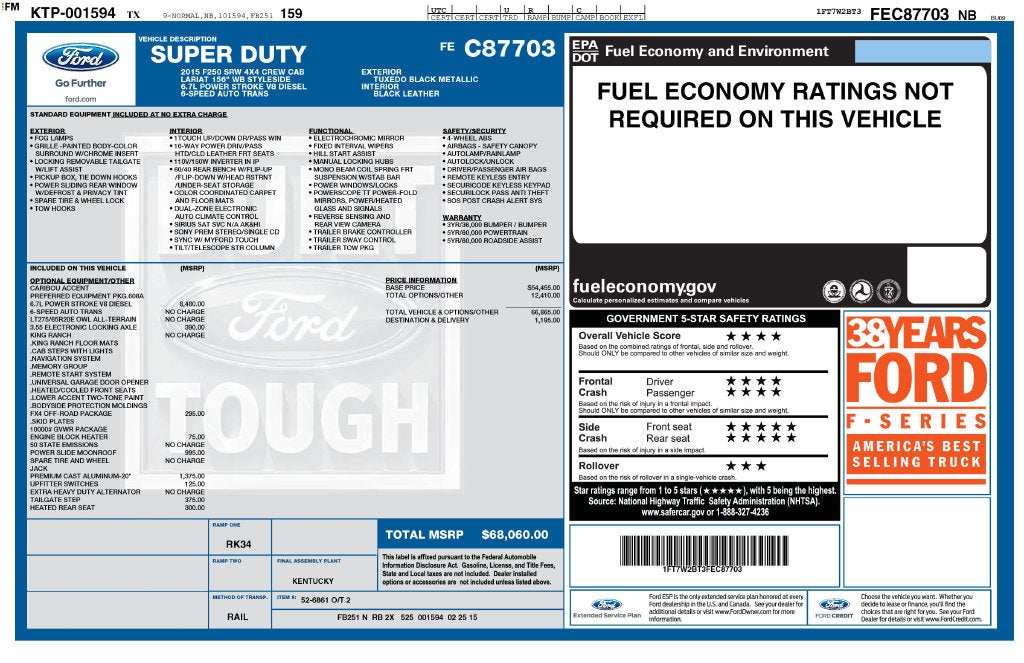 2015 Ford F-250 LARIAT