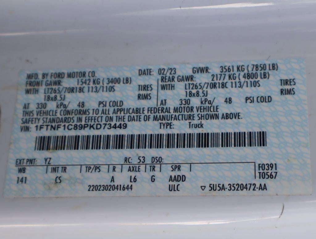 2023 Ford F-150 XL 2WD Reg Cab 8' Box