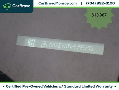2017 Chevrolet Malibu 4dr Sdn LT w/1LT