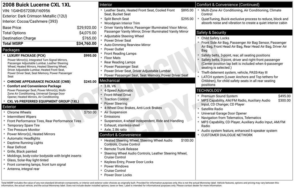 2008 Buick Lucerne CXL