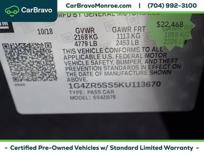 2019 Buick LaCrosse 4dr Sdn Essence AWD