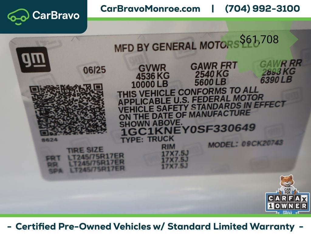 2025 Chevrolet Silverado 2500 HD 4WD Crew Cab 159" LT