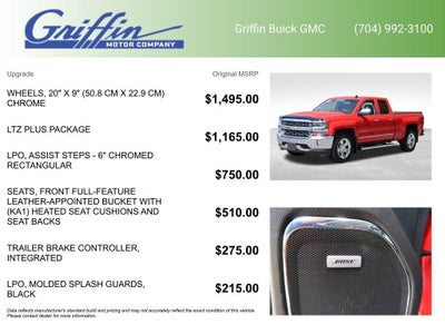2016 Chevrolet Silverado 1500 4WD Double Cab 143.5" LTZ w/1LZ