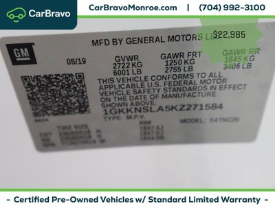 2019 GMC Acadia AWD 4dr SLE w/SLE-2