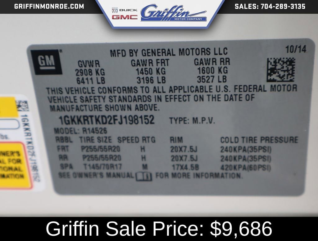2015 GMC Acadia FWD 4dr Denali
