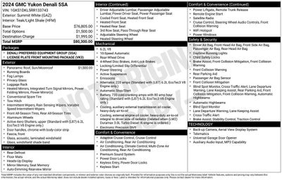 2024 GMC Yukon 2WD 4dr Denali