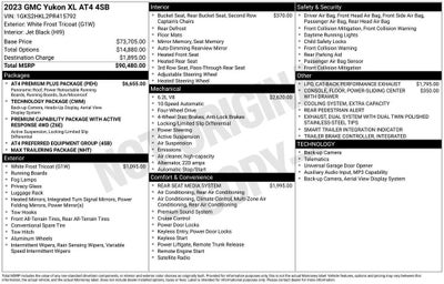 2023 GMC Yukon XL 4WD 4dr AT4