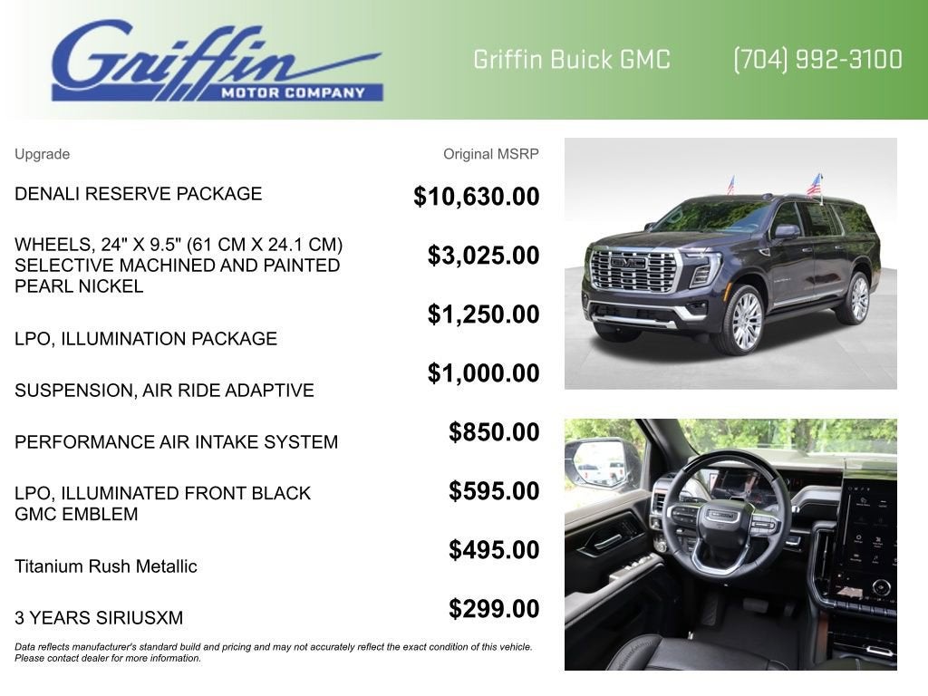 2026 GMC Yukon XL Denali