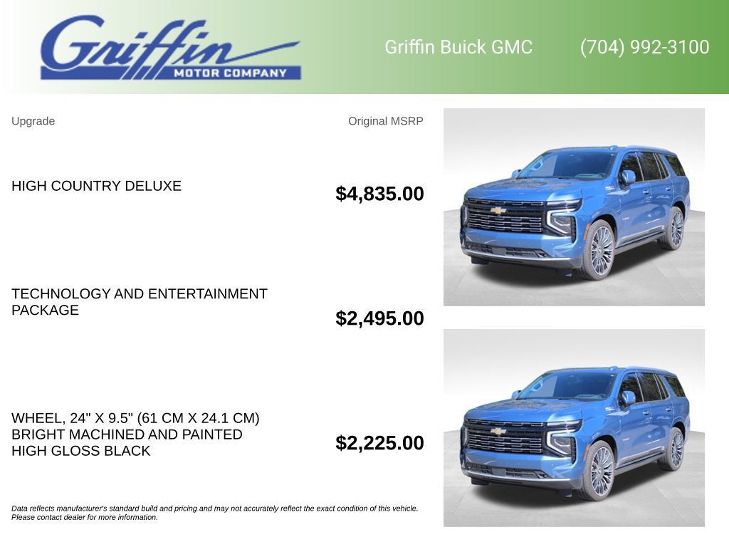 2025 Chevrolet Tahoe High Country