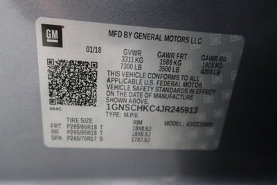 2018 Chevrolet Suburban 2WD 4dr 1500 LT