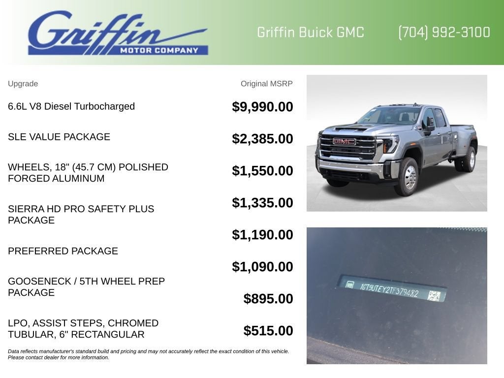2026 GMC Sierra 3500 HD SLE DRW