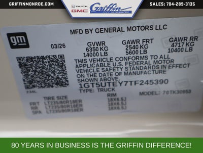 2026 GMC Sierra 3500 HD SLE DRW