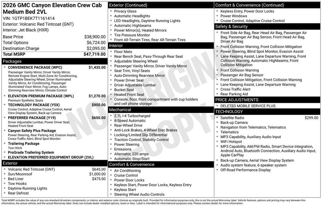 2026 GMC Canyon Base