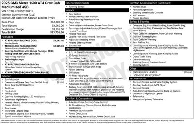 2025 GMC Sierra 1500 AT4