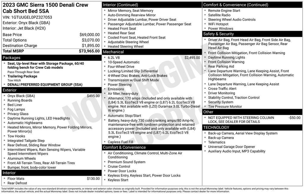 2023 GMC Sierra 1500 4WD Crew Cab 147" Denali