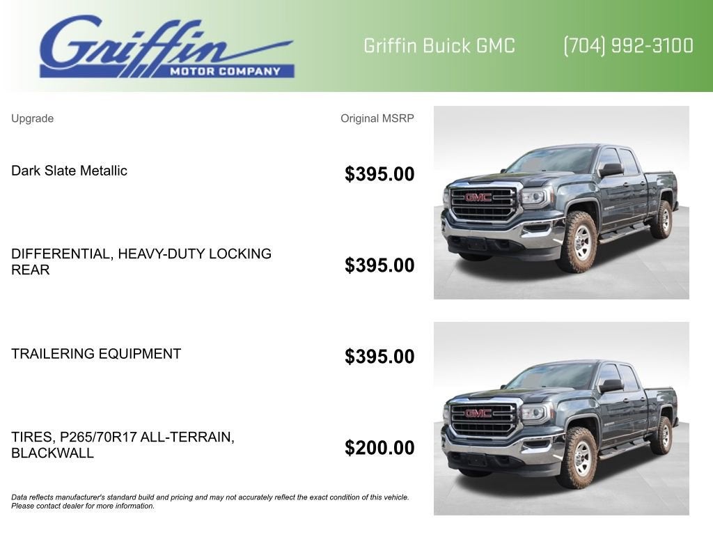 2017 GMC Sierra 1500 4WD Double Cab 143.5"