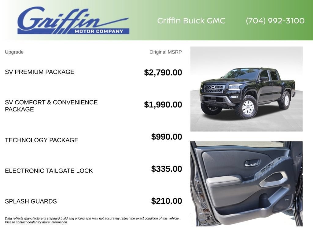 2022 Nissan Frontier Crew Cab SV 4x4