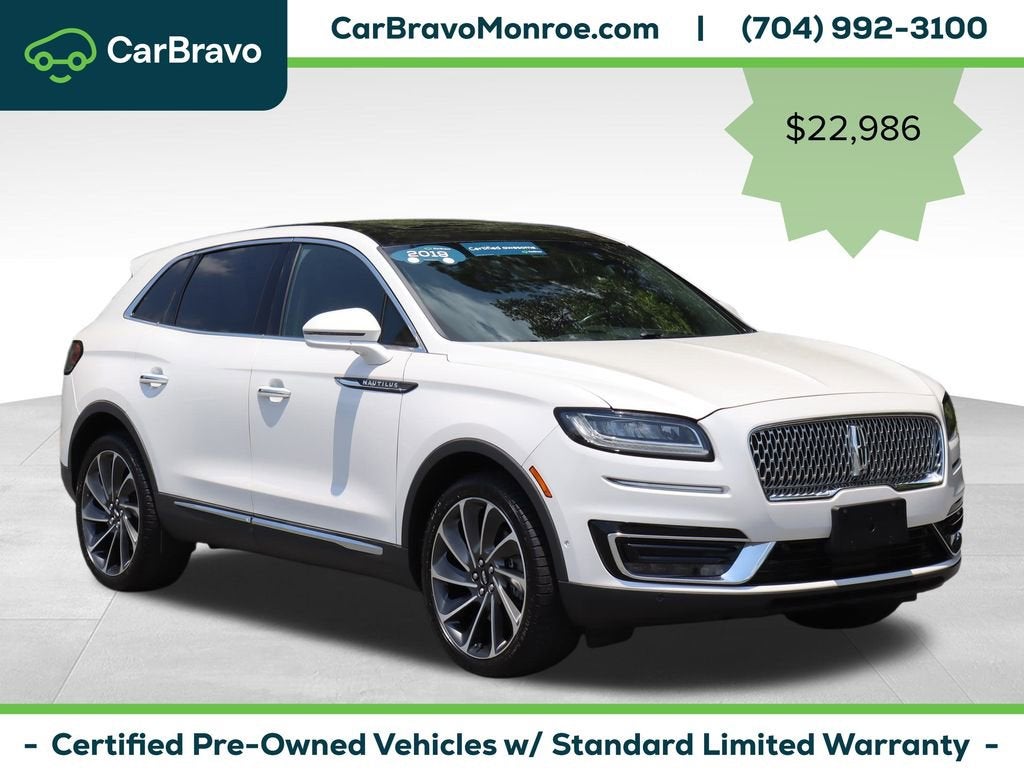 2019 Lincoln Nautilus Reserve