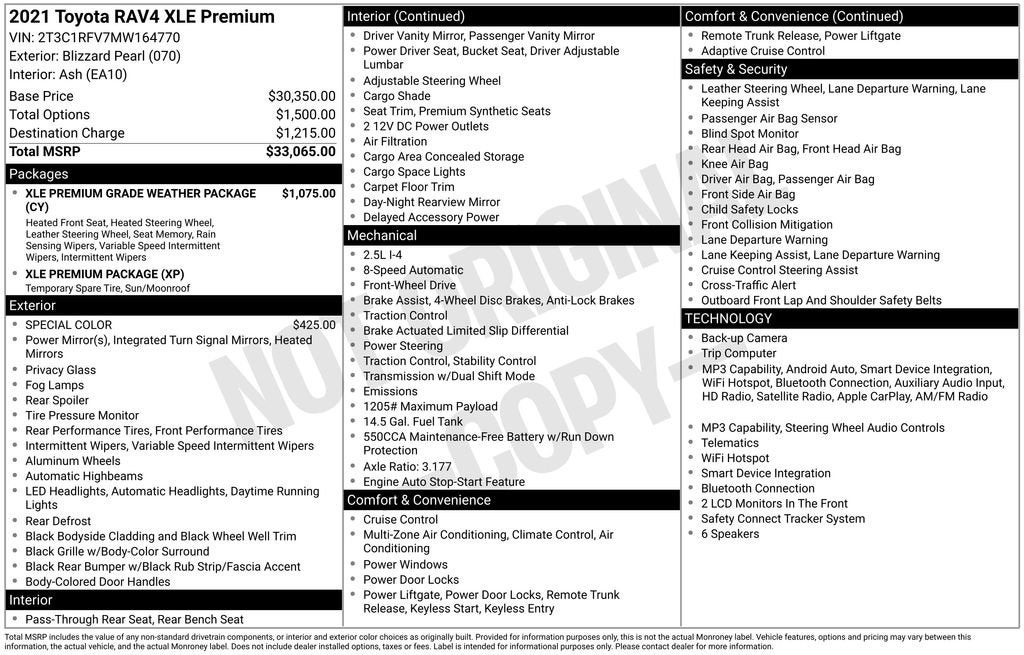 2021 Toyota RAV4 XLE Premium FWD