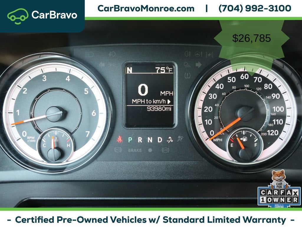 2022 RAM 1500 Classic Tradesman 4x4 Crew Cab 5'7" Box