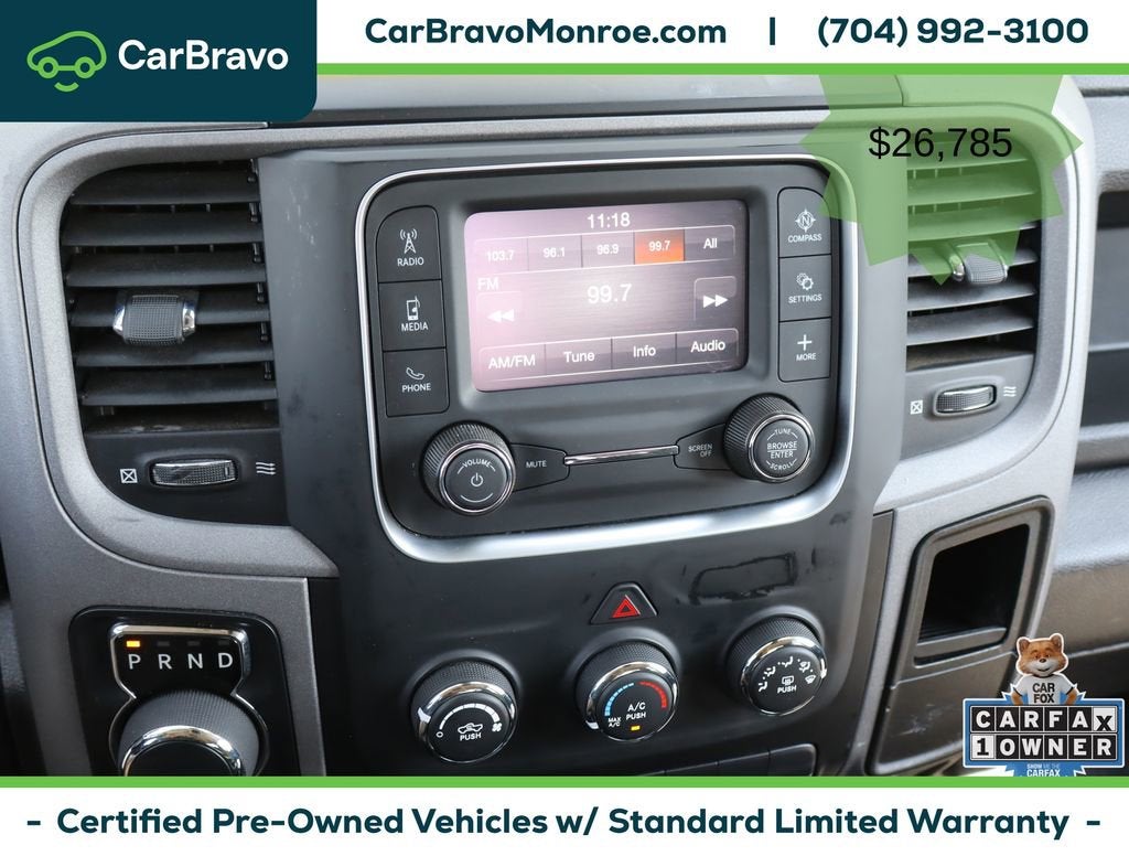 2022 RAM 1500 Classic Tradesman 4x4 Crew Cab 5'7" Box