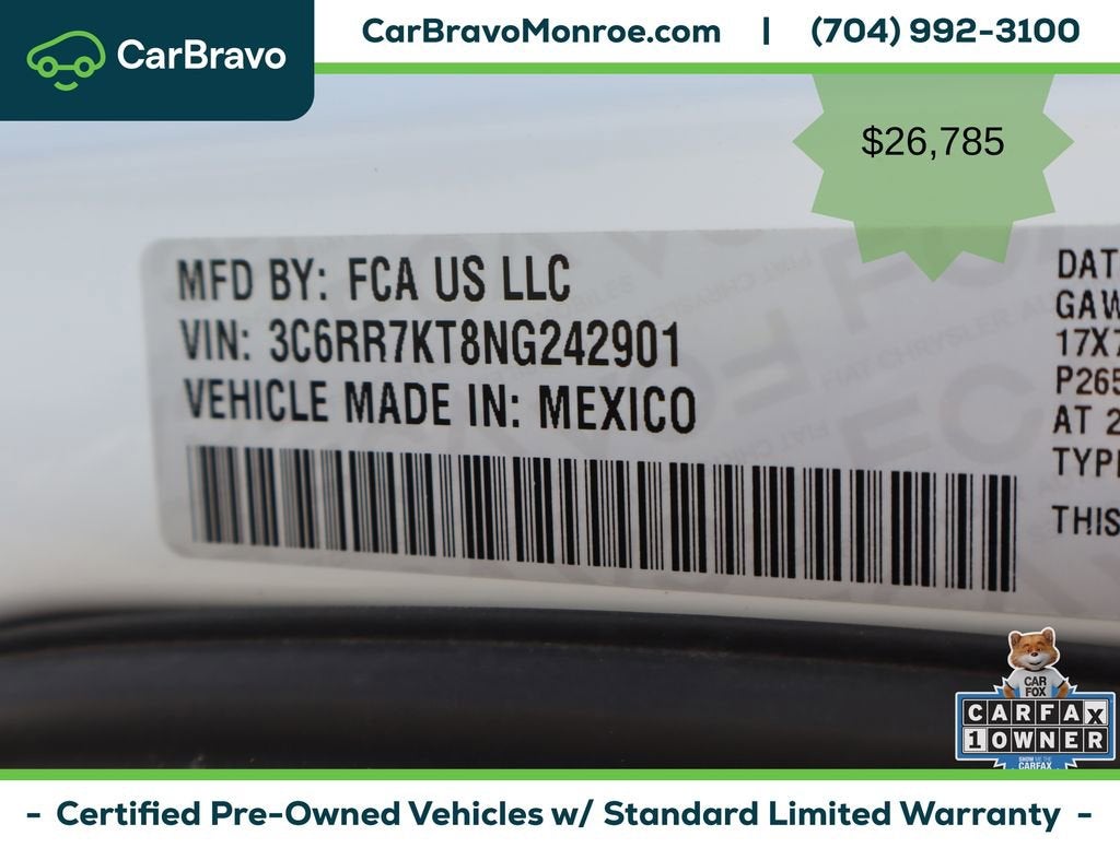 2022 RAM 1500 Classic Tradesman 4x4 Crew Cab 5'7" Box