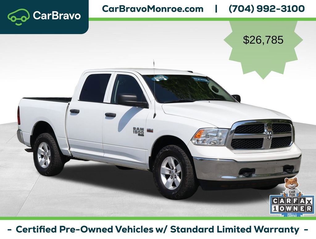 2022 RAM 1500 Classic Tradesman 4x4 Crew Cab 5'7" Box