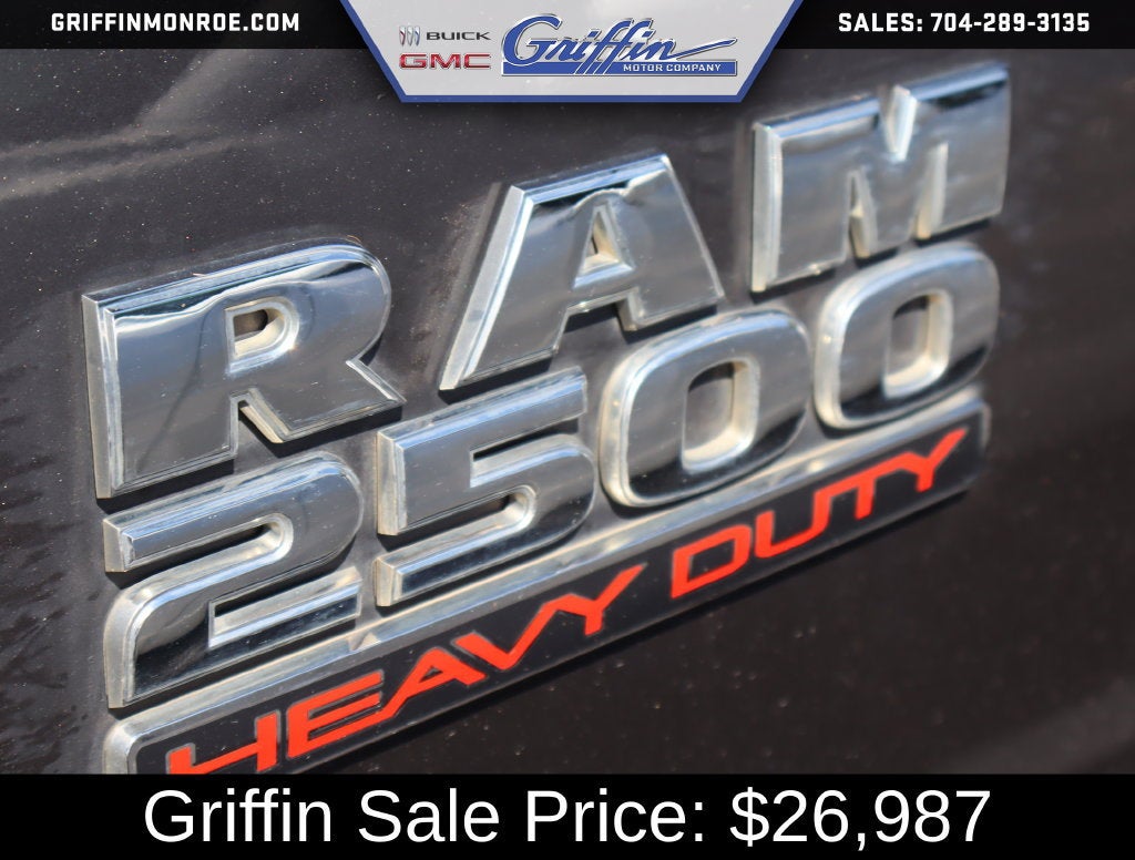 2018 RAM 2500 Tradesman Crew Cab 4x4 6'4" Box