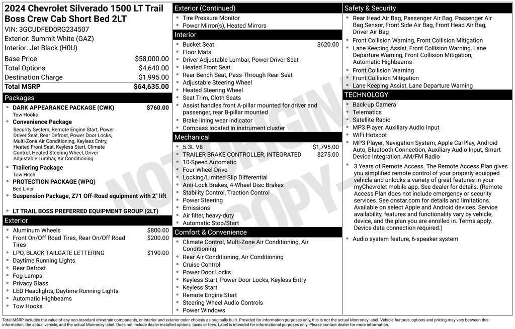 2024 Chevrolet Silverado 1500 LT Trail Boss