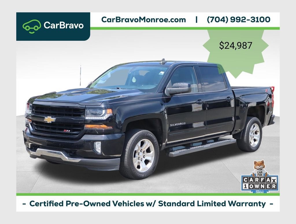 2018 Chevrolet Silverado 1500 4WD Crew Cab 143.5" LT w/2LT