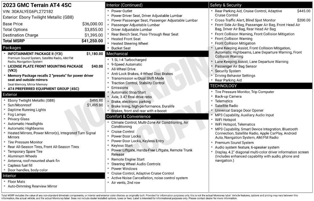 2023 GMC Terrain AT4