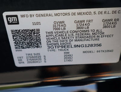 2022 GMC Sierra 1500 Limited AT4