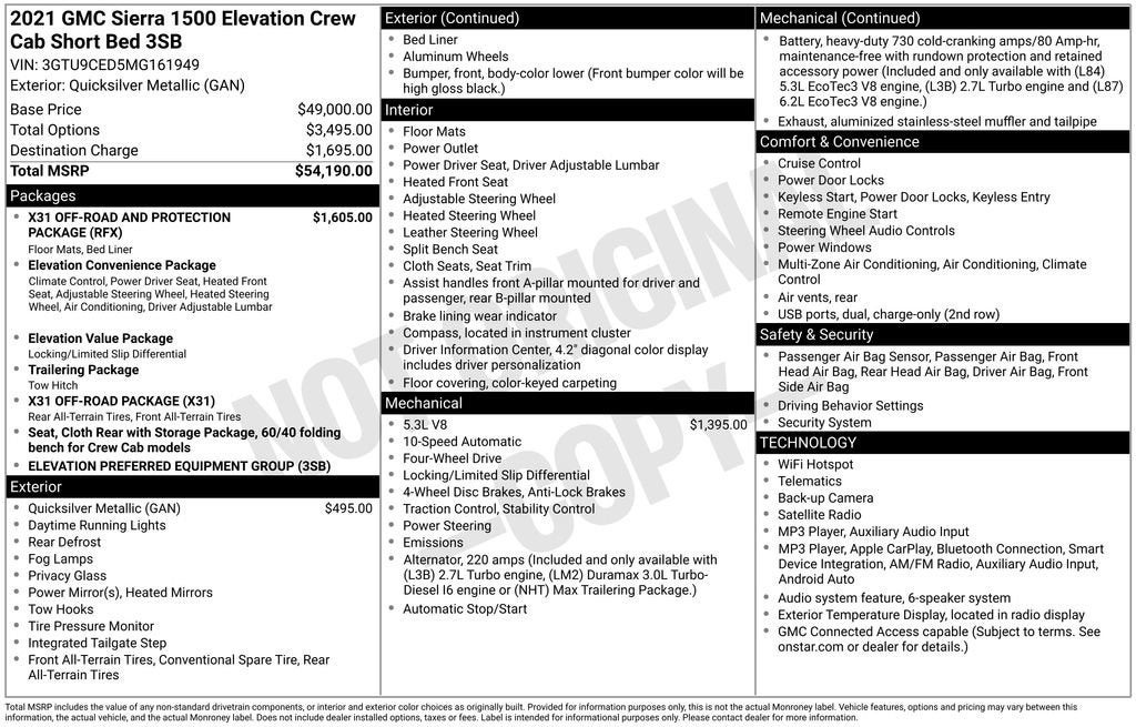 2021 GMC Sierra 1500 Elevation - Photo 18