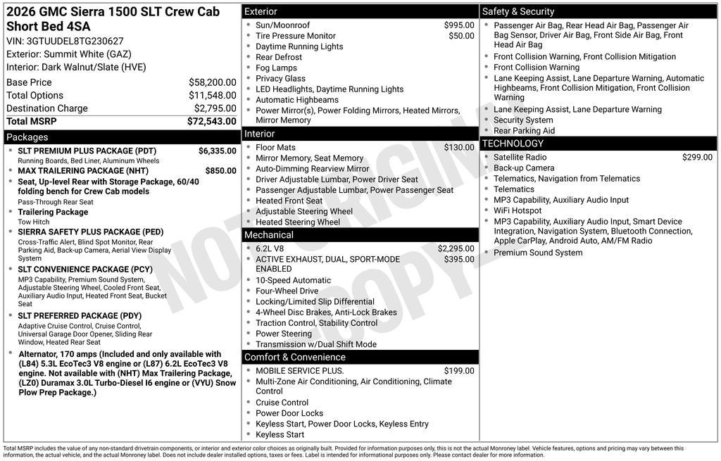 2026 GMC Sierra 1500 SLT