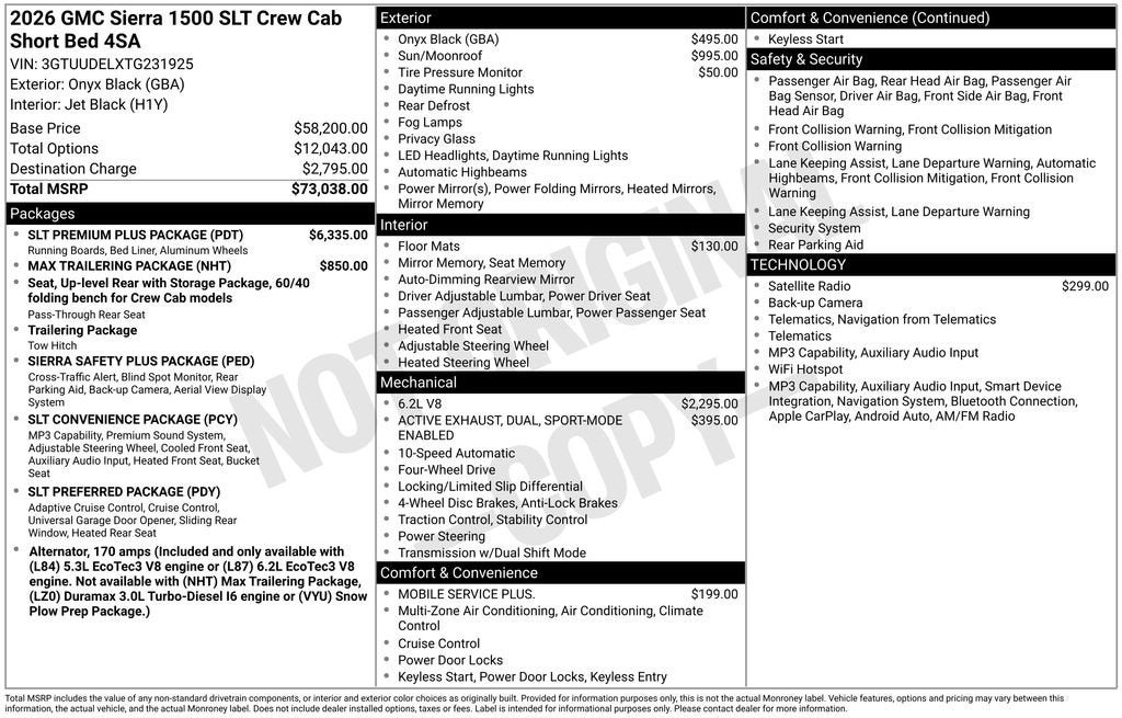 2026 GMC Sierra 1500 SLT