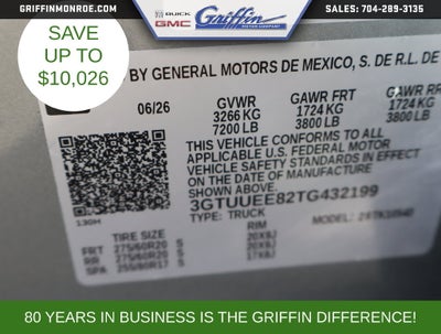 2026 GMC Sierra 1500 AT4