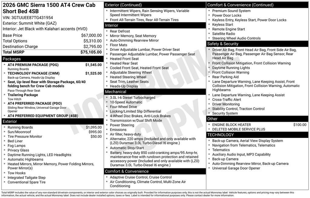 2026 GMC Sierra 1500 AT4 - Photo 37