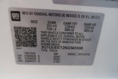 2022 GMC Sierra 1500 4WD Crew Cab 157" AT4