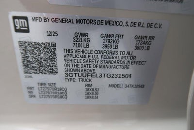 2026 GMC Sierra 1500 AT4X